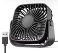 Mini ventilateur portable USB de 4 pouces pour le camping, ventilateur personnel de table de bureau silencieux à 3 vitesses, 360 ° Réglage des ventilateurs sur pied pour la maison de la pièce
