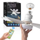 Ventilateur de plafond LED 40W E27 avec télécommande pour variation de luminosité, adapté au salon, au bureau, à un usage domestique, 85-265V