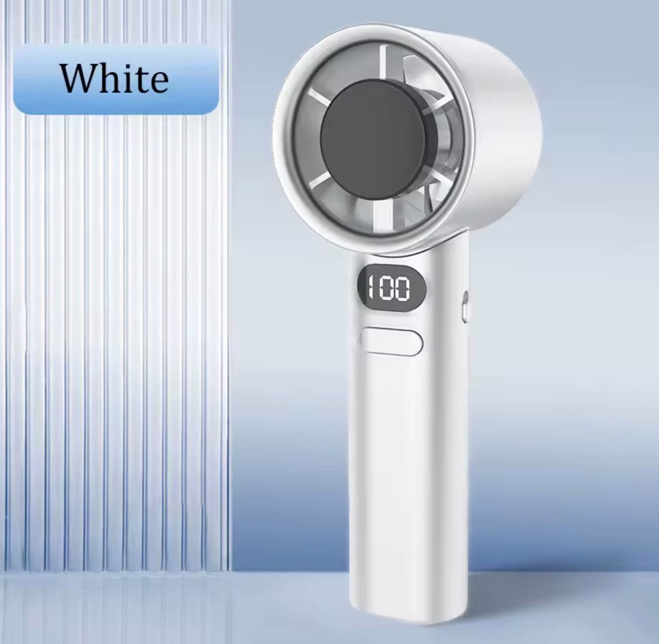 Mini ventilateur portatif sans pales, 120 vitesses, rechargeable, refroidissement instantané avec mode glace, pour hommes et femmes, nouveau